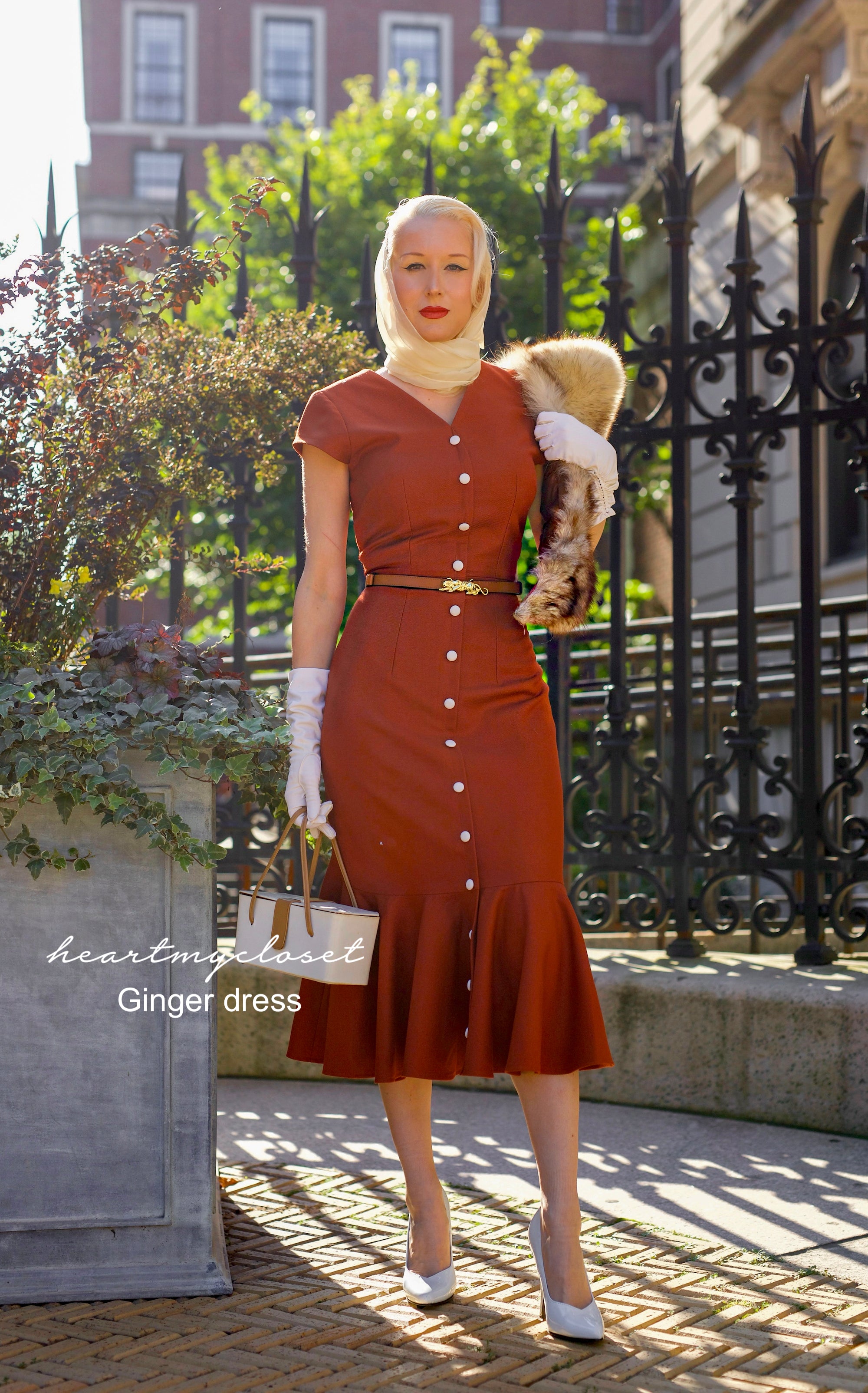 Vintage 1950s Retro Ginger Mermaid Wiggle Dress - High Quality Swing Dress for Women | Perfect for Pinup, Rockabilly, and 50s Themed Parties
