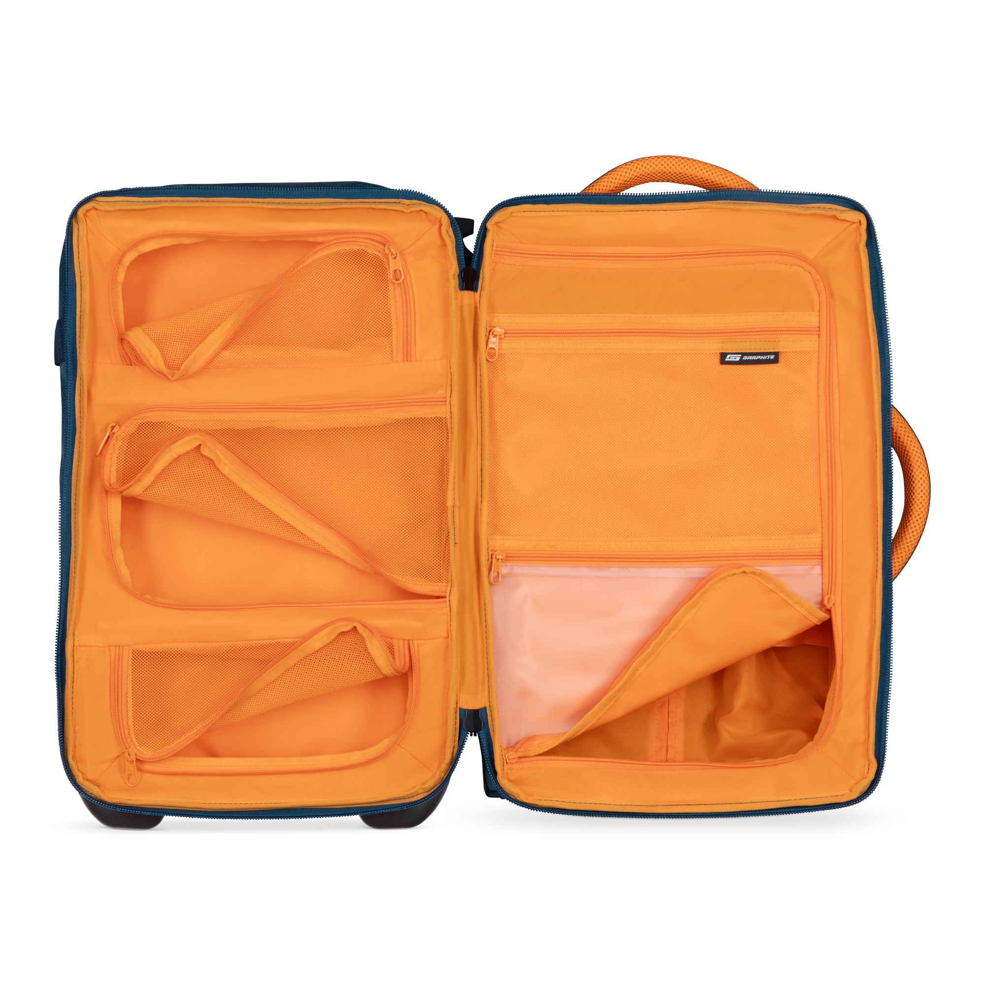 Graphite Metamorph Softside Carry On Luggage - Lightweight Expandable Suitcase with 360° Spinner Wheels for Air Travel, Business Trips & Weekend Getaways