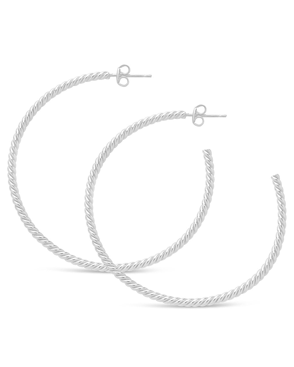Rope Twist Hoops Earrings for Women - Trendy Gold Plated Dangle Hoop Earrings for Everyday Wear & Special Occasions