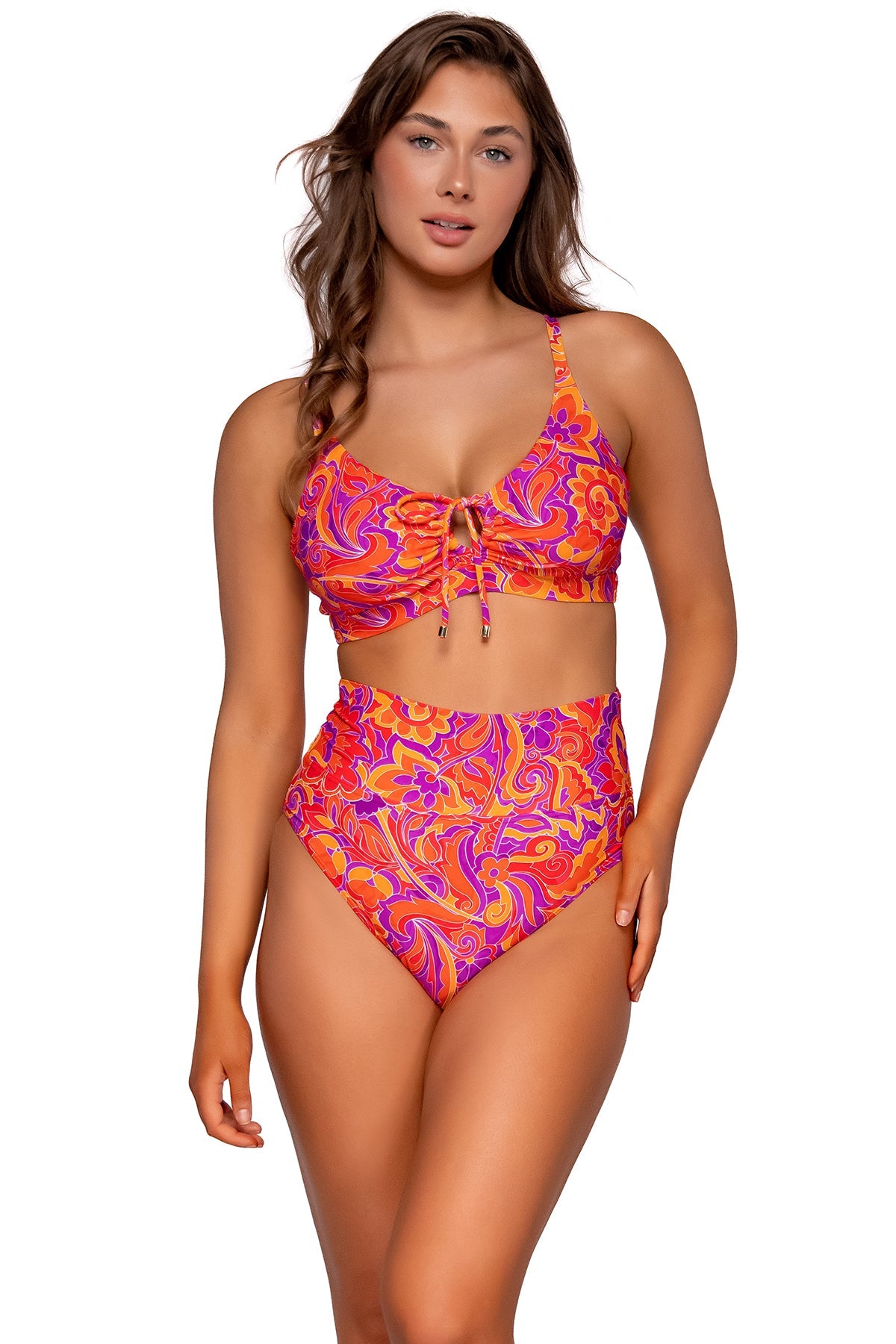 Stylish High Waist Bikini Bottom for Women - Pele Hannah Swimwear | Perfect for Beach Vacations, Pool Parties & Summer Getaways
