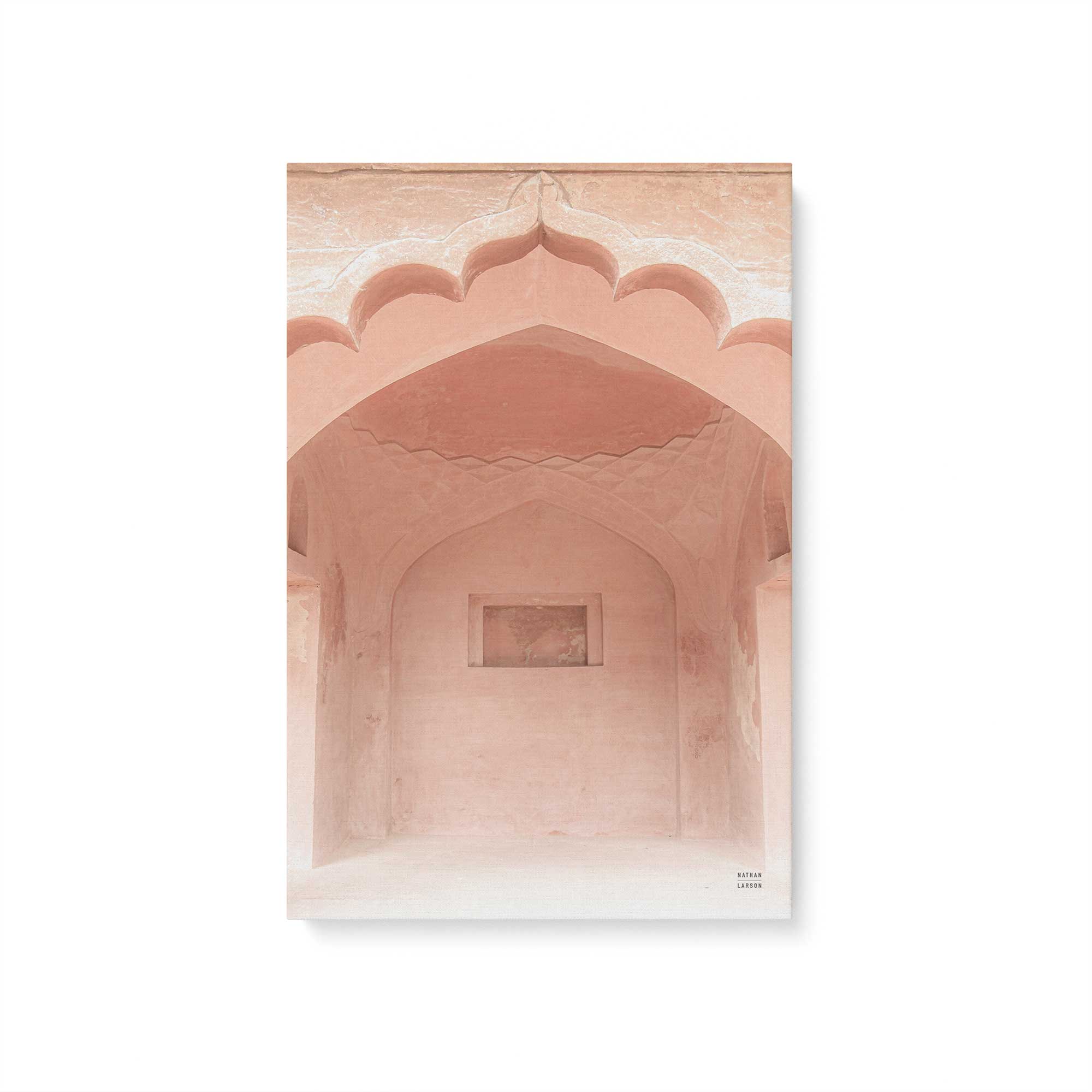Desert Rose Alcove Canvas Wall Art Print - Handmade Floral Painting for Living Room, Bedroom & Office Decor