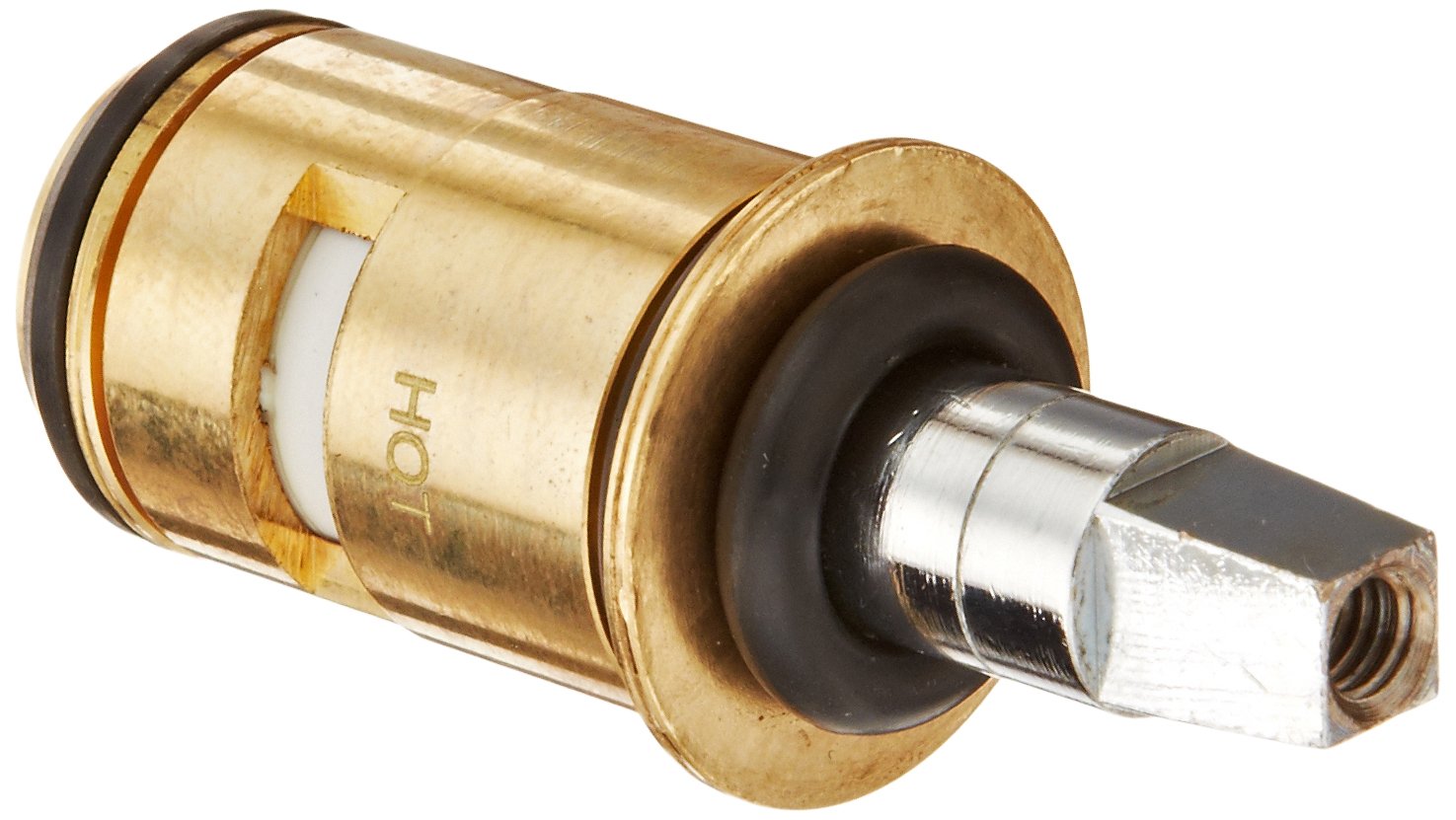 Elkay Ceramic Short Stem Cartridge for Faucets - Multi-Turn Hot Water Left Hand Handle - Perfect for Kitchen & Bathroom Sink Repairs and Replacements