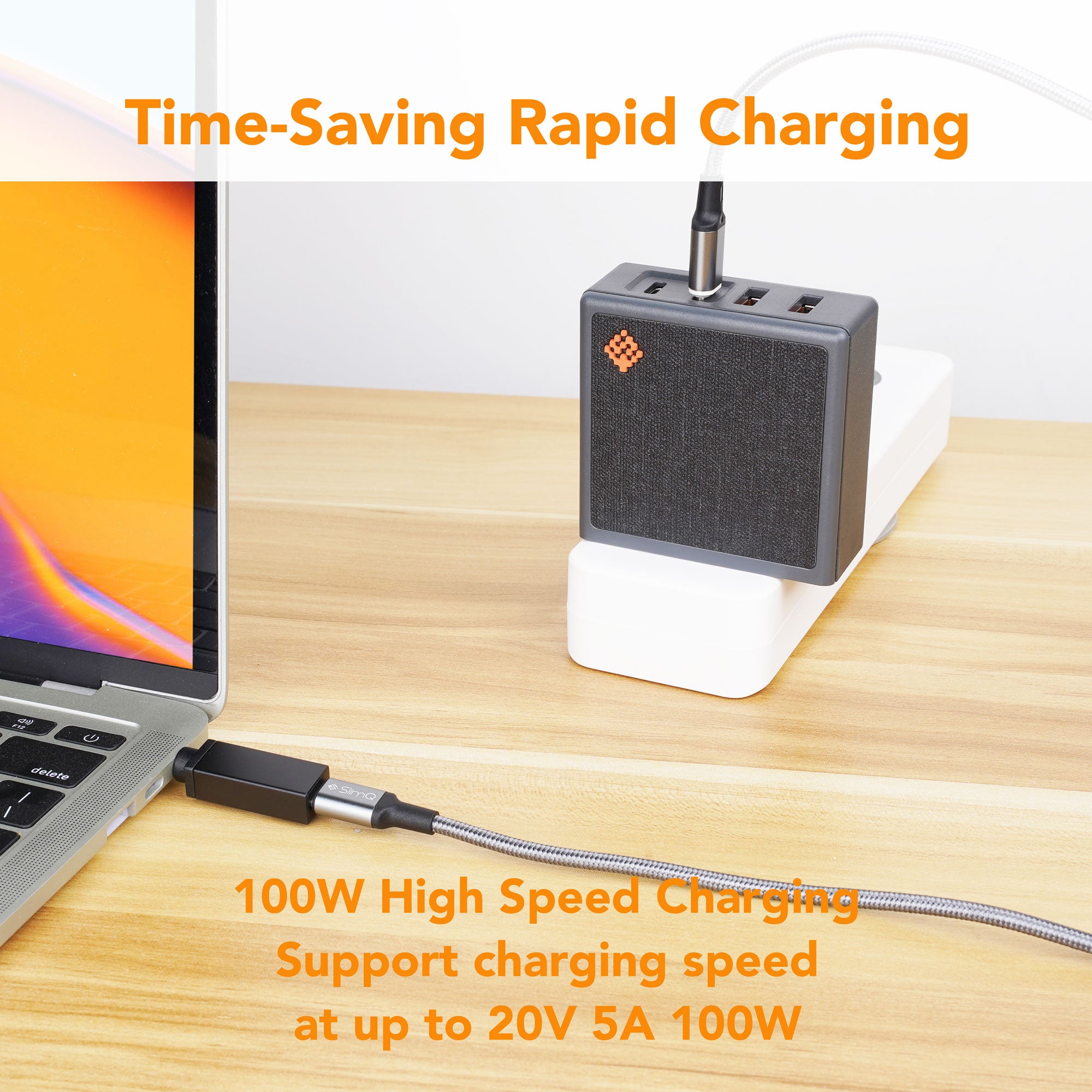 USB C to DC Adapter Tip L - Fast Charging Cable for Laptops, Tablets & Cameras - Perfect for Travel, Office & Home Use