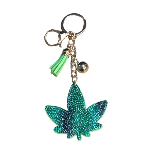 Green Weed Leaf Small (Gold)