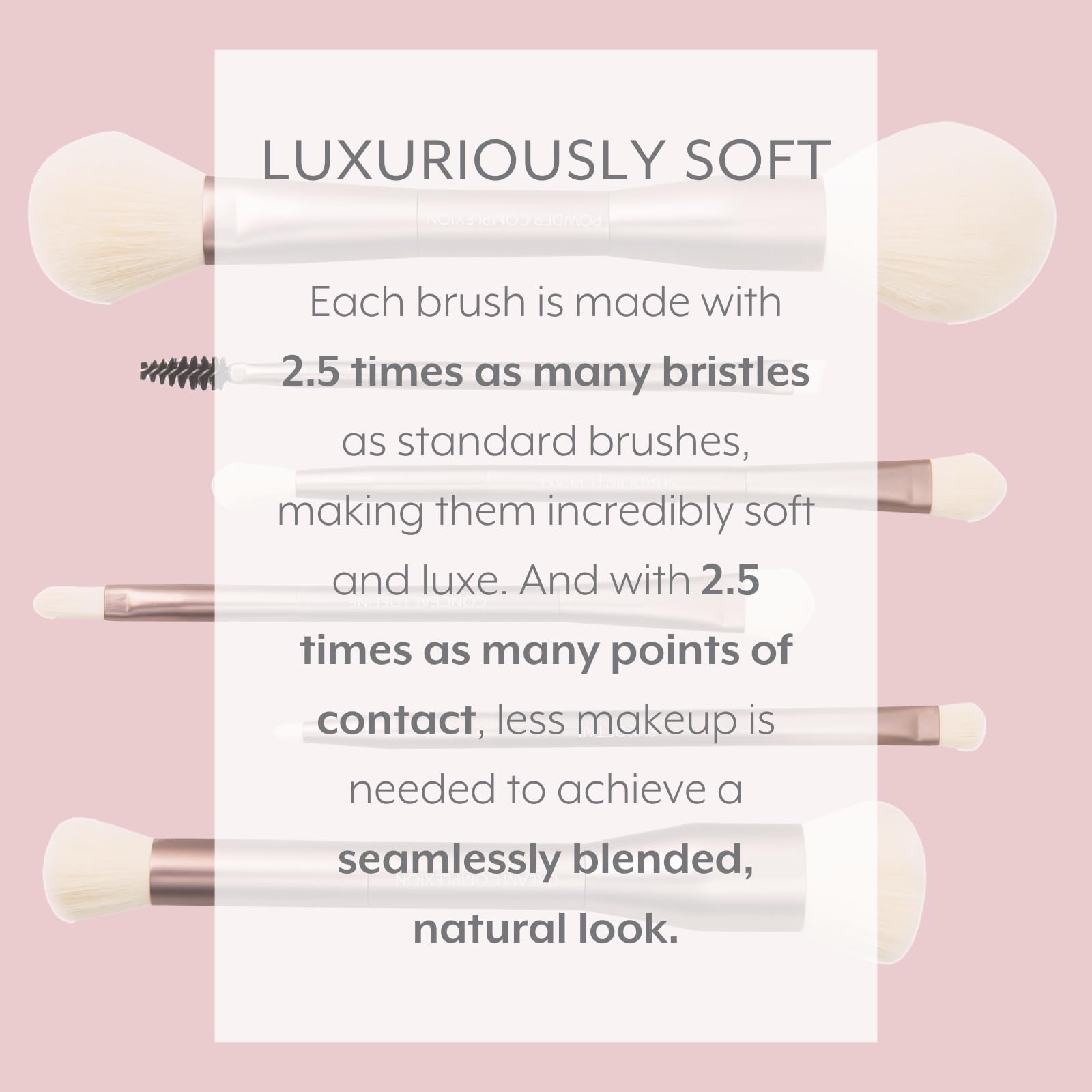 Premium Vegan 6-Piece Dual-Ended Makeup Brush Set with Eco-Friendly Leather Case - Professional Soft Face & Eye Brushes for Travel & Everyday Makeup Application | Cruelty-Free Cosmetic Tools for Foundation, Blending & Contouring