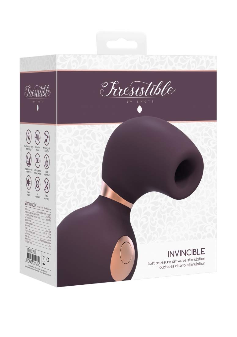 Shots America Invincible Purple Vibrator for Women - Powerful & Discreet Adult Toy for Solo Play & Couples Intimacy