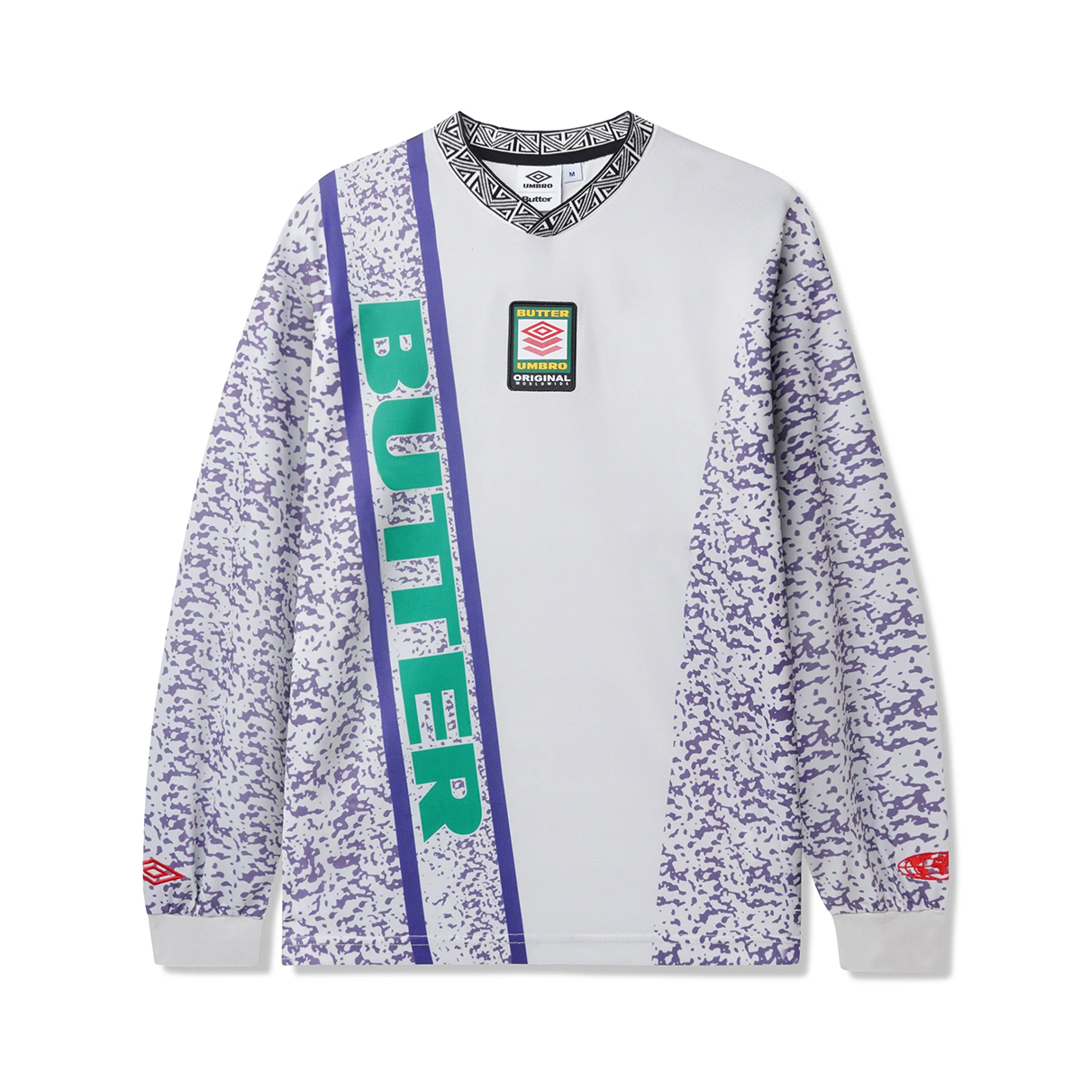Butter x Umbro Goalie Long Sleeve Soccer Jersey - Cement & Dusk Color - Professional Goalkeeper Shirt for Training & Matches