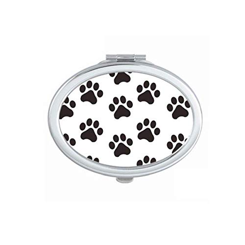 DIYthinker Cute Cat Paw Print Foldable Double-Sided Mirror - Portable Makeup & Glasses Mirror for Travel, Home Vanity & Handbag Essentials