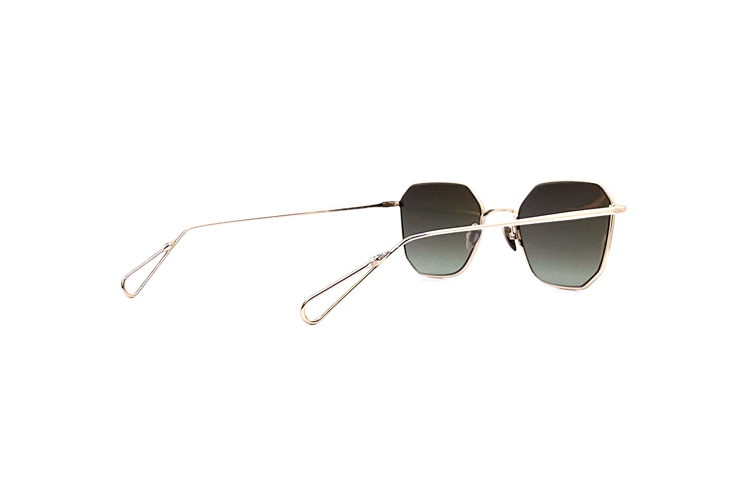 Ahlem Couronnes Sun Sunglasses - Grey Gold Frame with UV Protection - Perfect for Beach, Driving & Outdoor Activities