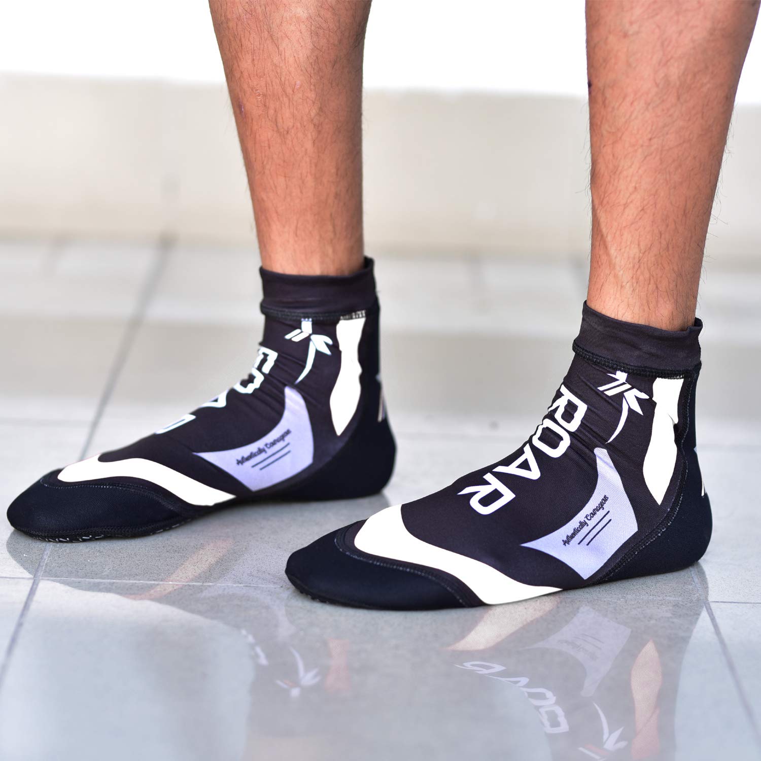 Roar Neoprene Socks for MMA, Boxing & Gym Training - 2MM Thermo Ankle Brace Support Socks for Men | Perfect for Combat Sports, Weightlifting & Injury Prevention