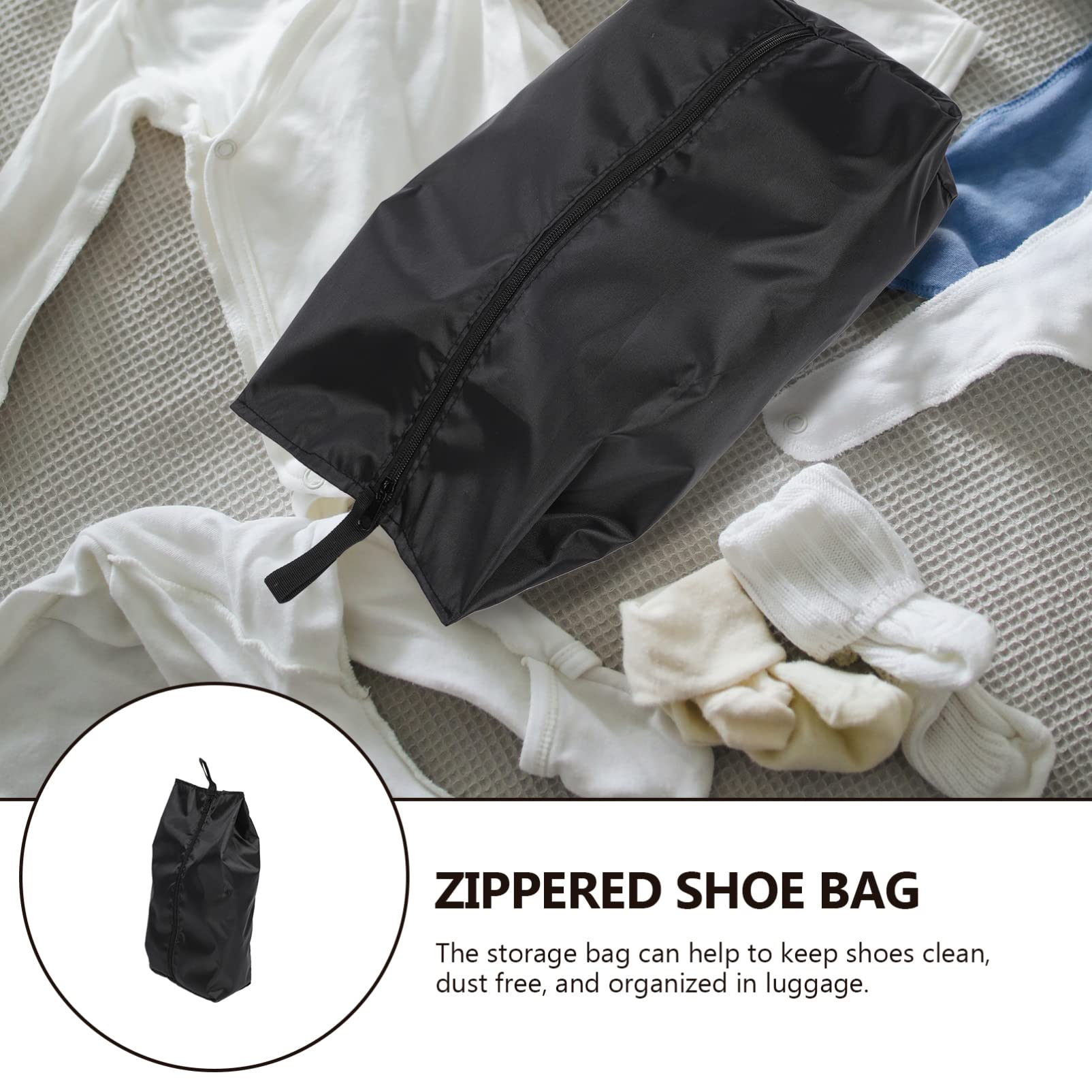 Holibanna Shoe Bag - Waterproof Oxford Cloth Shoe Organizer for Travel, Gym & Storage | Compact Shoe Rack for Suitcase, Closet & Dorm Organization