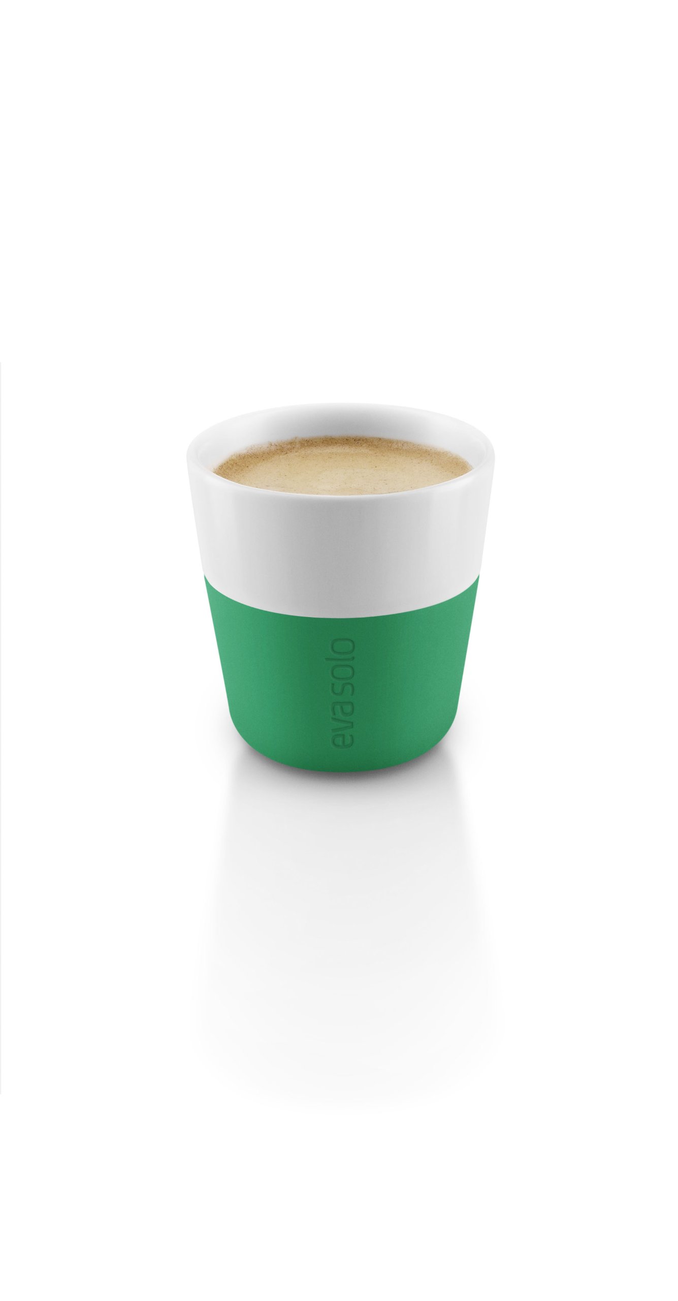 Premium Eva Solo Espresso Coffee Tumblers - 80ml, Jolly Green, Set of 2 - Perfect for Home, Office & Cafe Use