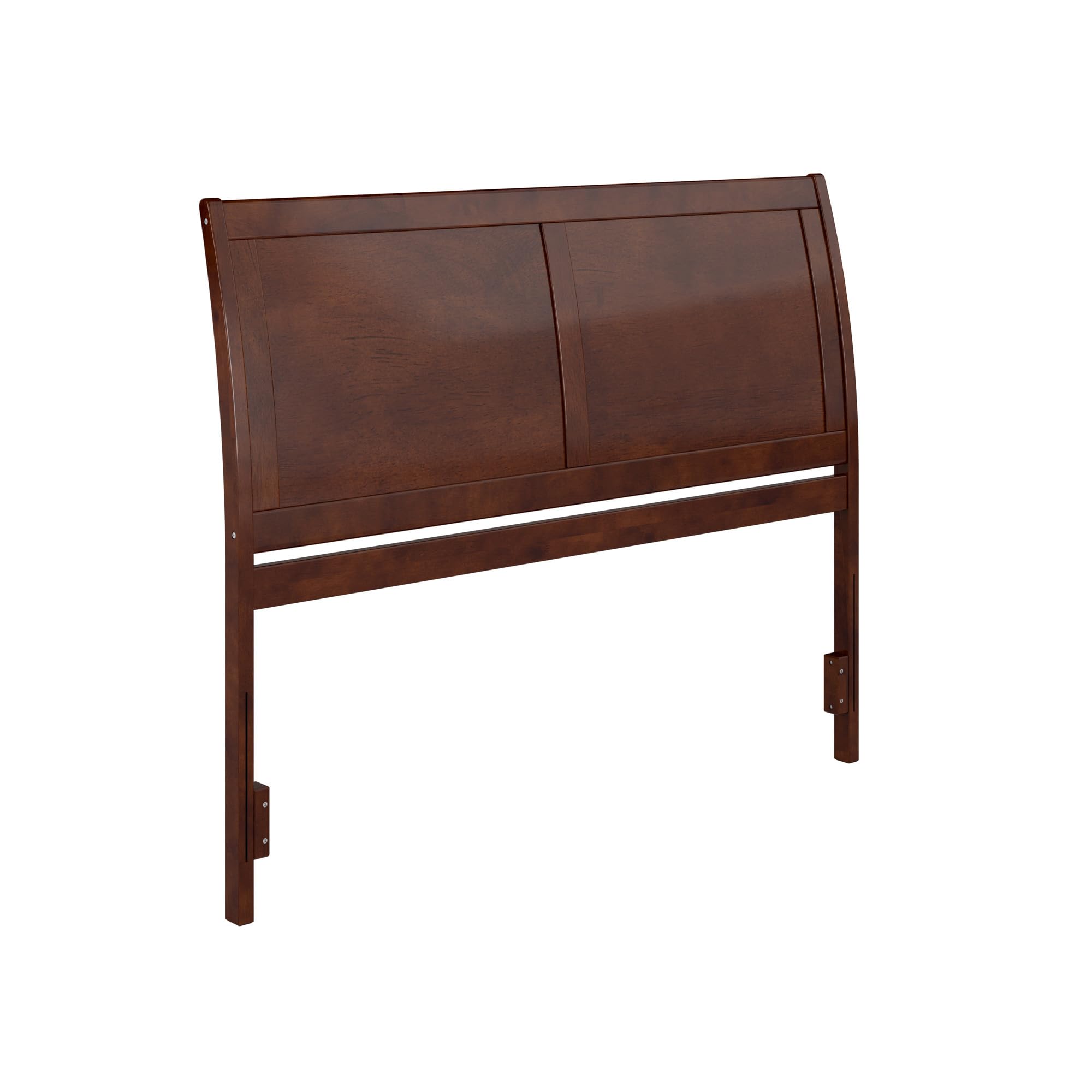 AFI Portland Queen Size Headboard with USB Charging Ports - Walnut Finish Upholstered Bed Frame Headboard for Bedroom Decor and Comfort