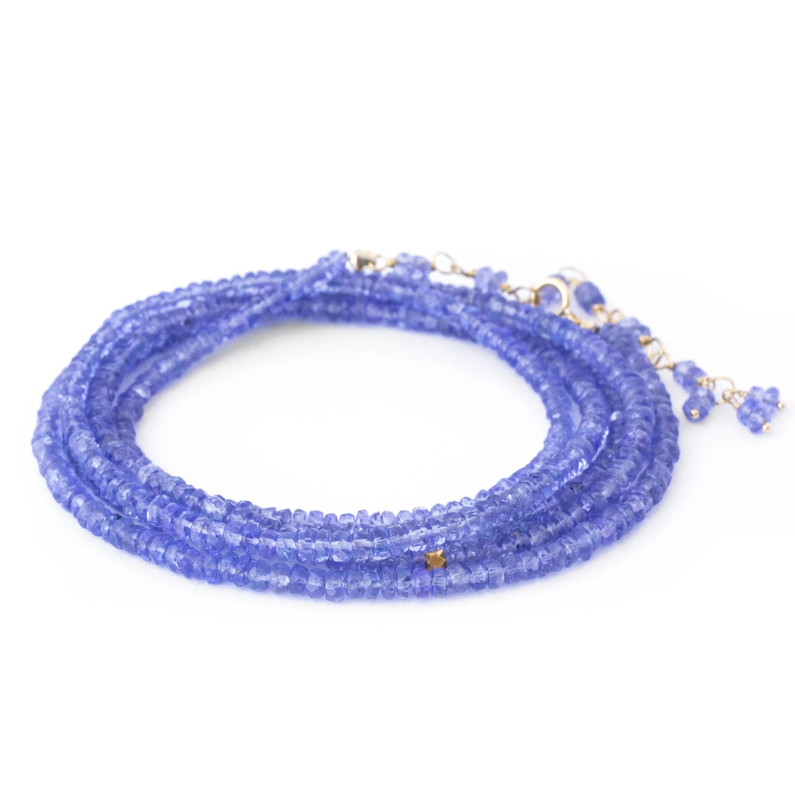 Anne Sportun Tanzanite Wrap Bracelet - Sterling Silver Adjustable Women's Jewelry for Casual & Formal Occasions