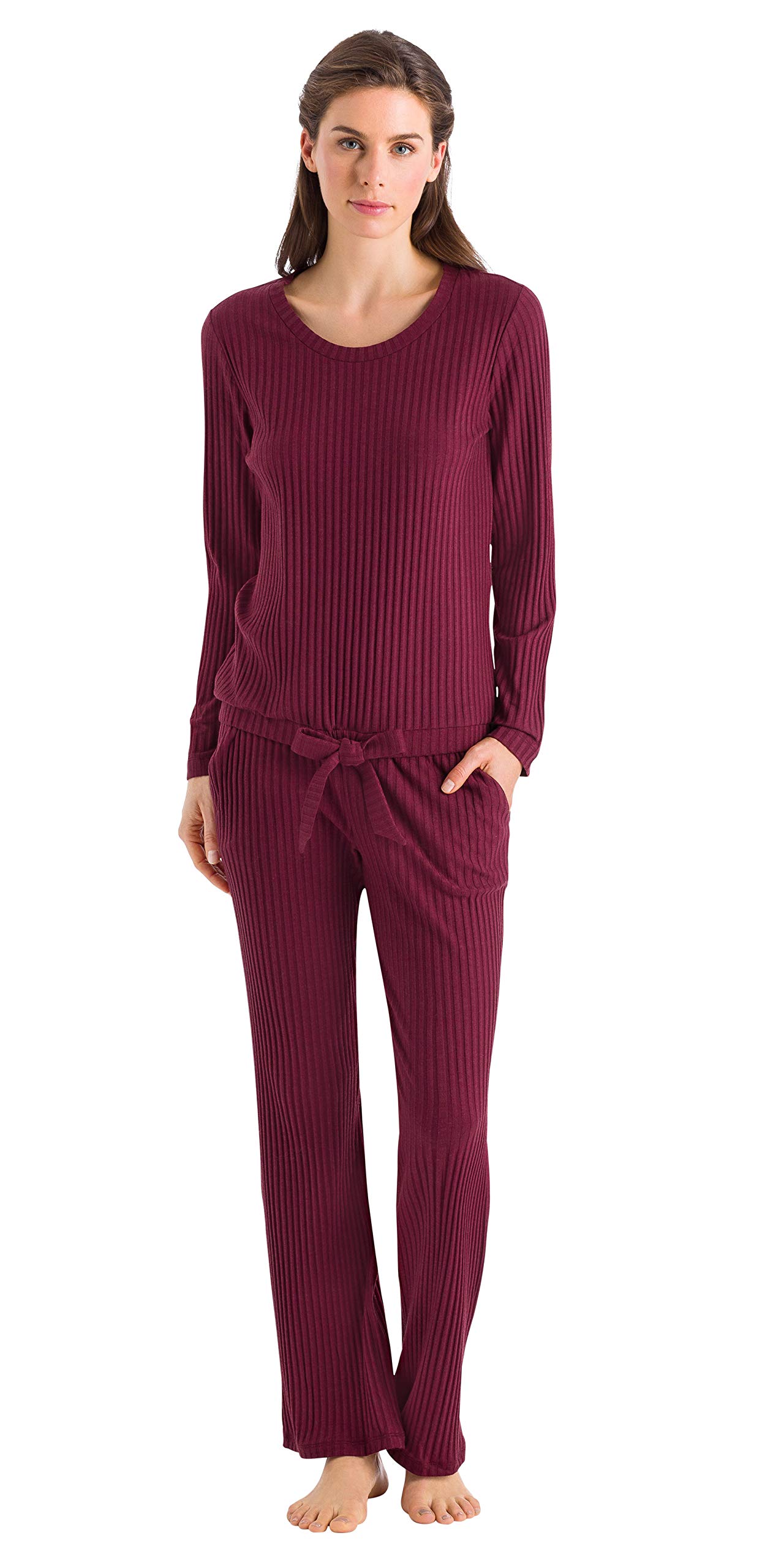HANRO Women's Minna Long Sleeve Shirt - Soft Cotton Blouse for Work & Casual Wear | Office, Date Night & Everyday Outfit