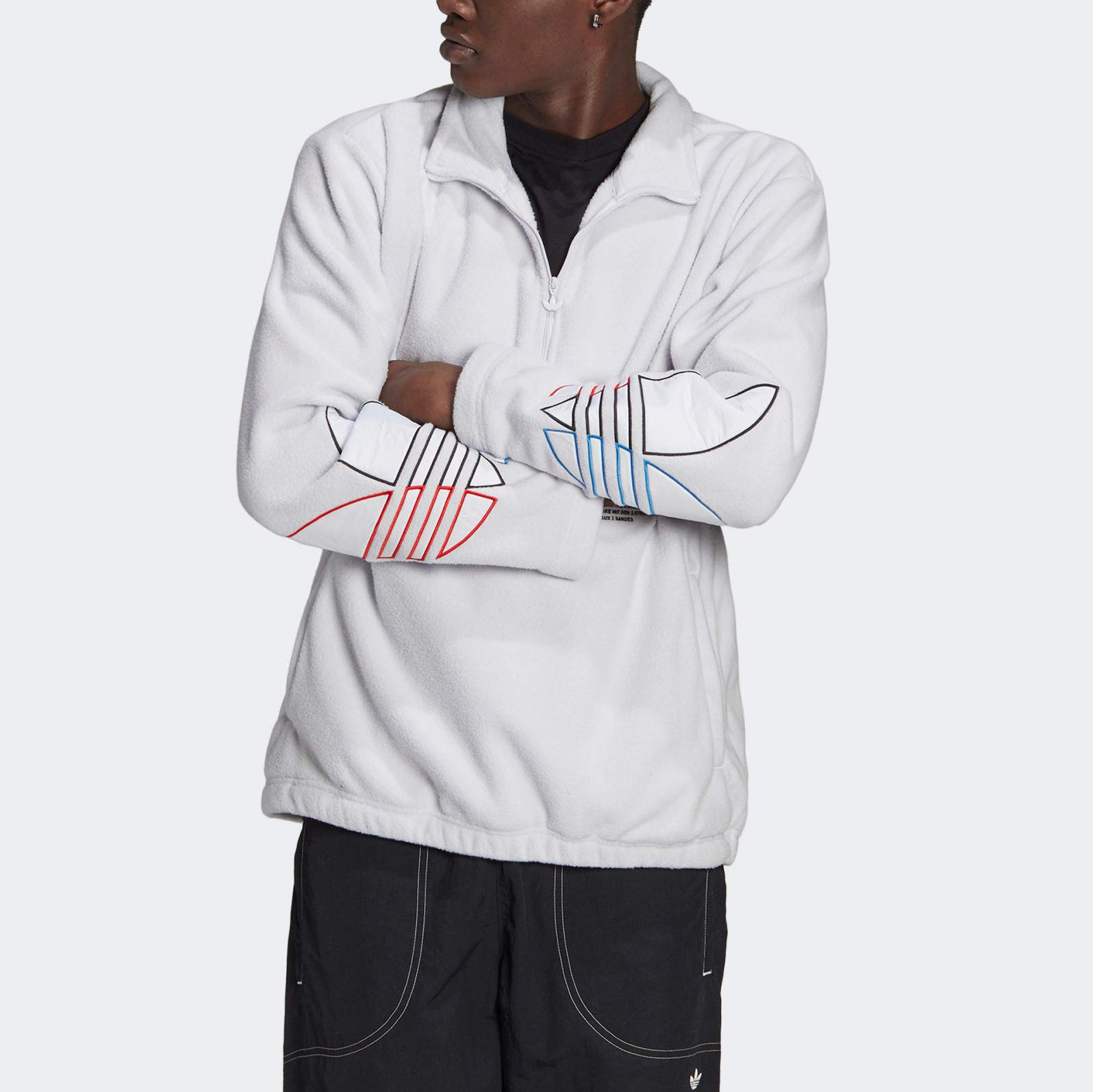 adidas Men's Half Zip Hoodie - Lightweight Fleece Pullover for Running, Gym & Casual Wear | Comfortable & Stylish Athletic Jacket