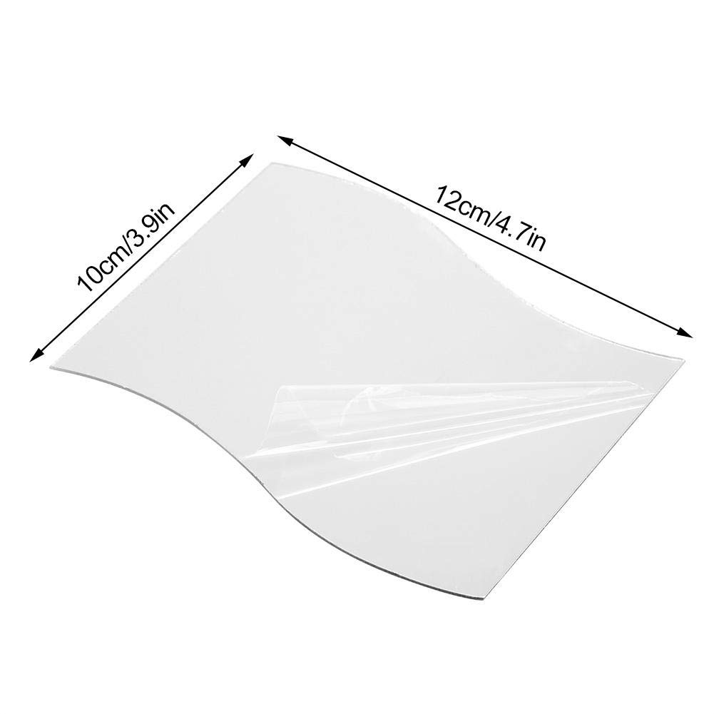 6Pcs Wave Mirror Wall Stickers - Removable Acrylic Wall Mirror Tiles for Living Room, Bedroom Decor - Perfect for Home, Office & DIY Interior Design Projects