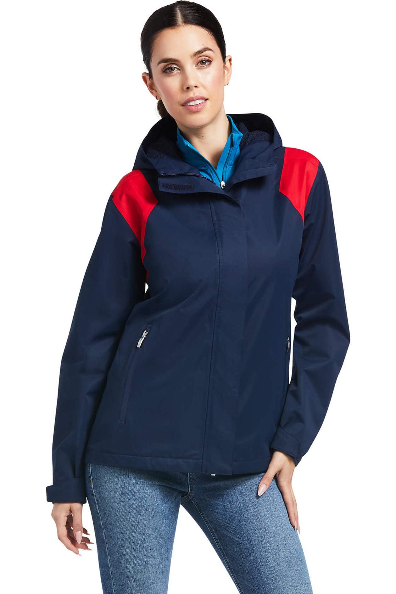 Ariat Women's Spectator Waterproof Jacket - Lightweight Windproof Raincoat for Outdoor Activities, Hiking & Horse Riding