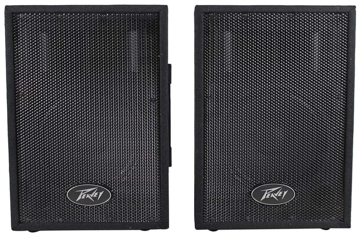 Peavey PVI6500 400W 6-Channel Powered Live Sound Mixer with PVI10 Speakers, Stands & Cables - Perfect for Live Performances, DJ Gigs & Studio Recording