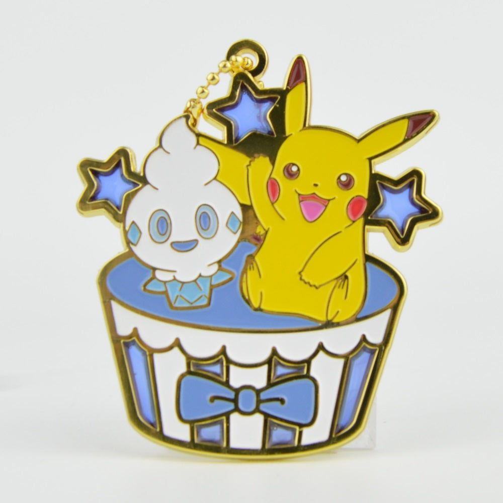 Pokemon Pikachu Stained Glass Keychain - Cute Ball Chain Keyring for Anime Fans, Gift for Collectors - Perfect for Backpacks, Key Rings & Cosplay Accessories