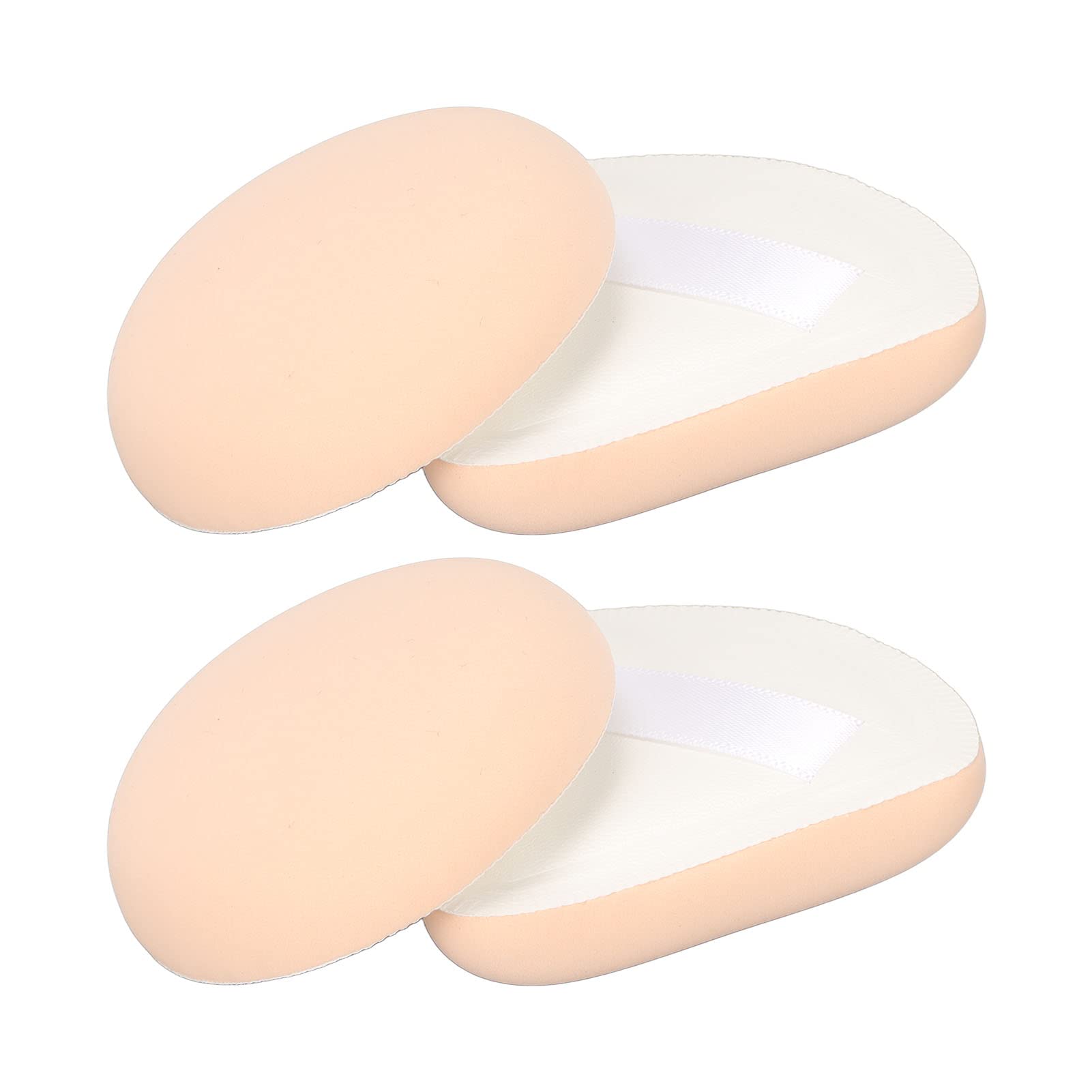 Premium Powder Puffs - 4 Pack Soft Elastic Pressed Powder Pads for Loose Powder & Concealer Application | Ideal for Makeup Blending, Setting Powder & Touch-Ups On-The-Go