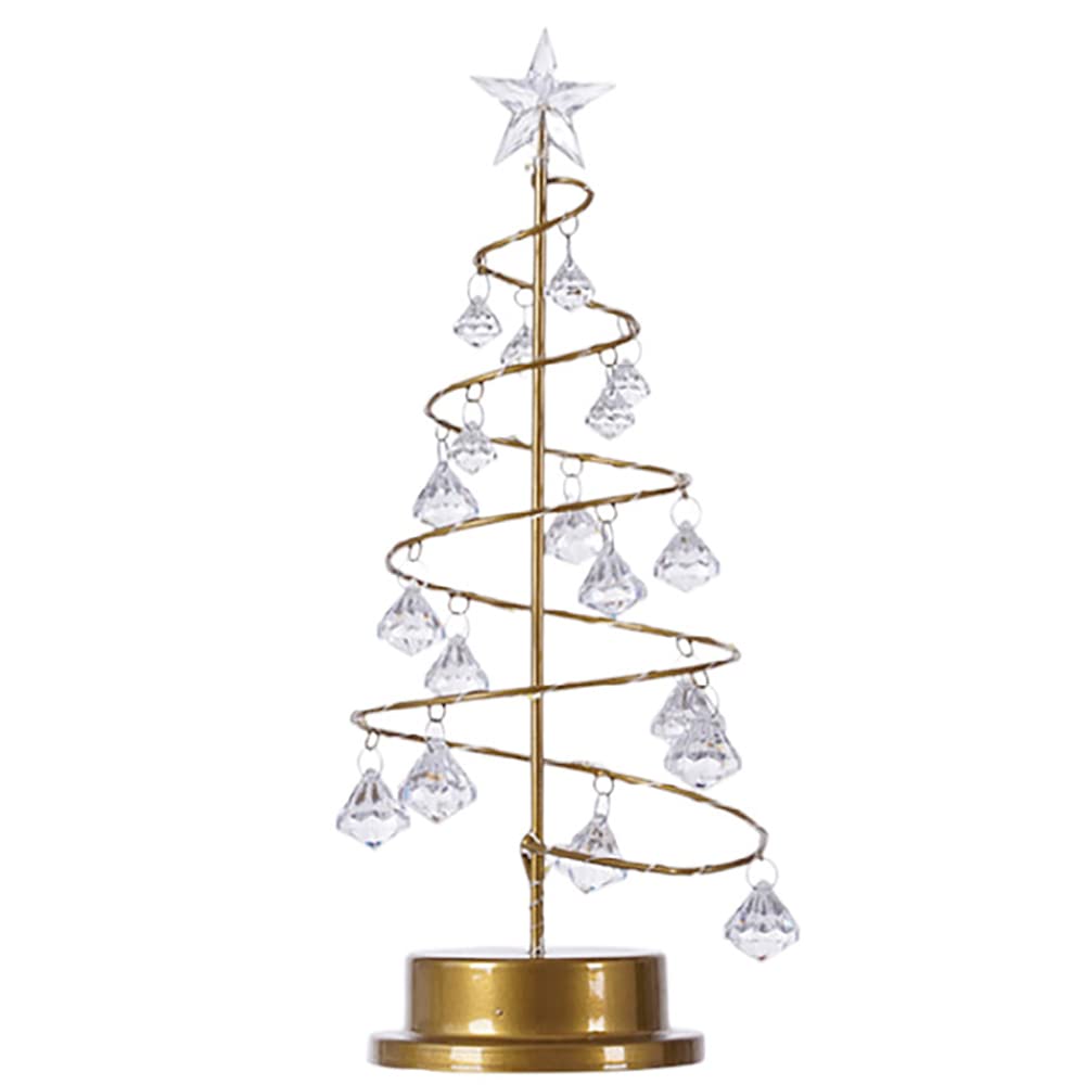 LED Christmas Tree Night Light - Battery Operated Bedside Lamp for Home, Party & Holiday Decor - Perfect Gift for Women, Friends & Mom (Warm White) | Ideal for Bedroom, Living Room, Christmas Tree Decorations & Cozy Ambiance