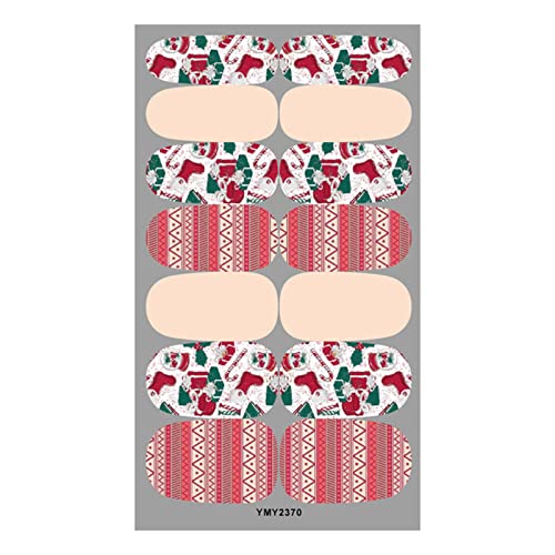 Kaaka Nail Art Stickers - Exquisite 2D Christmas Nail Design Adhesive Stickers for Nail Salon & DIY Manicure | Perfect for Holiday Parties, Gift Giving & Professional Nail Art