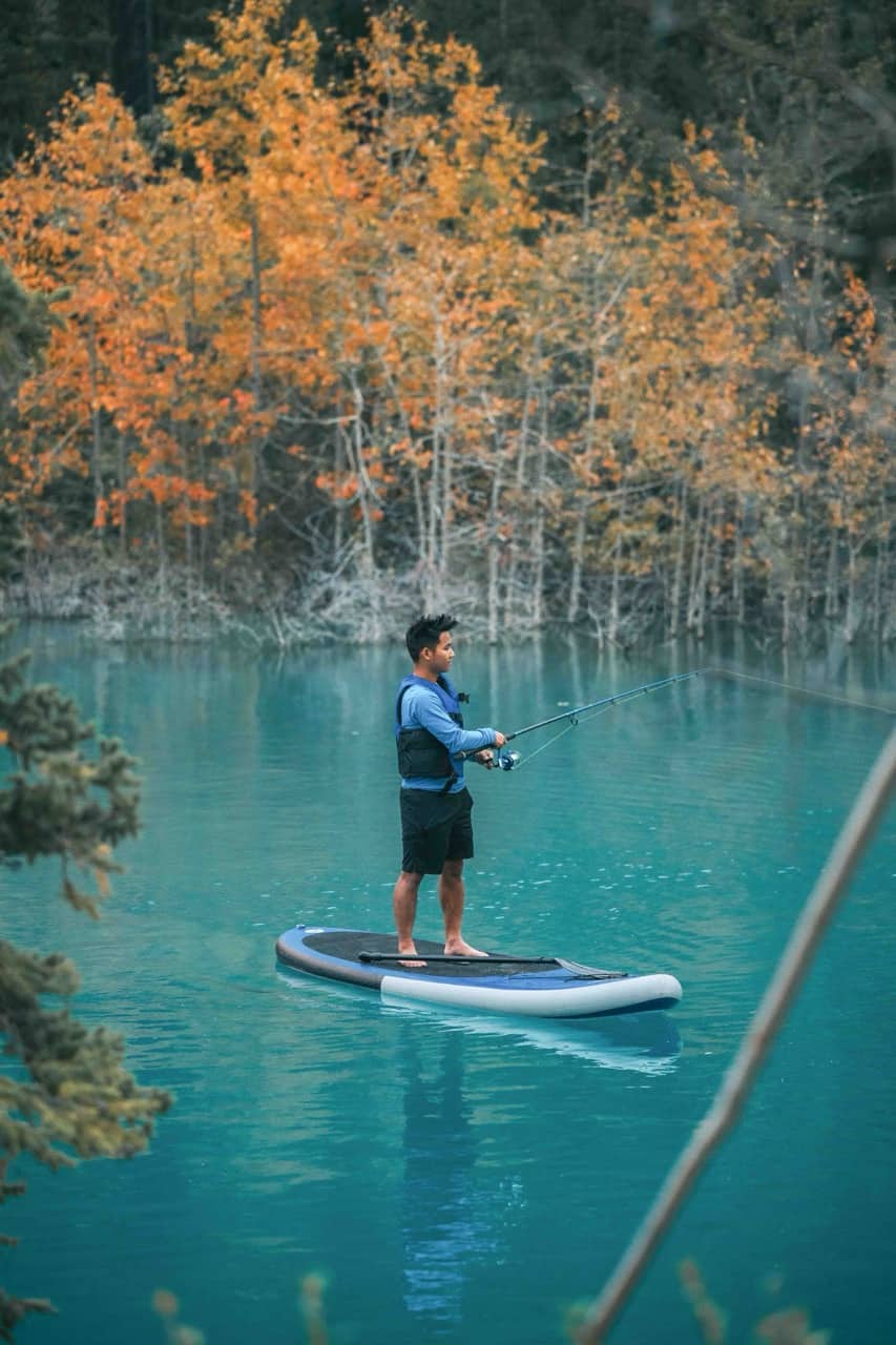 Synergy 10' Inflatable Stand Up Paddle Board - Pink & Turquoise Colors - Durable SUP for Lakes, Rivers & Ocean - Perfect for Yoga, Fishing & Family Fun