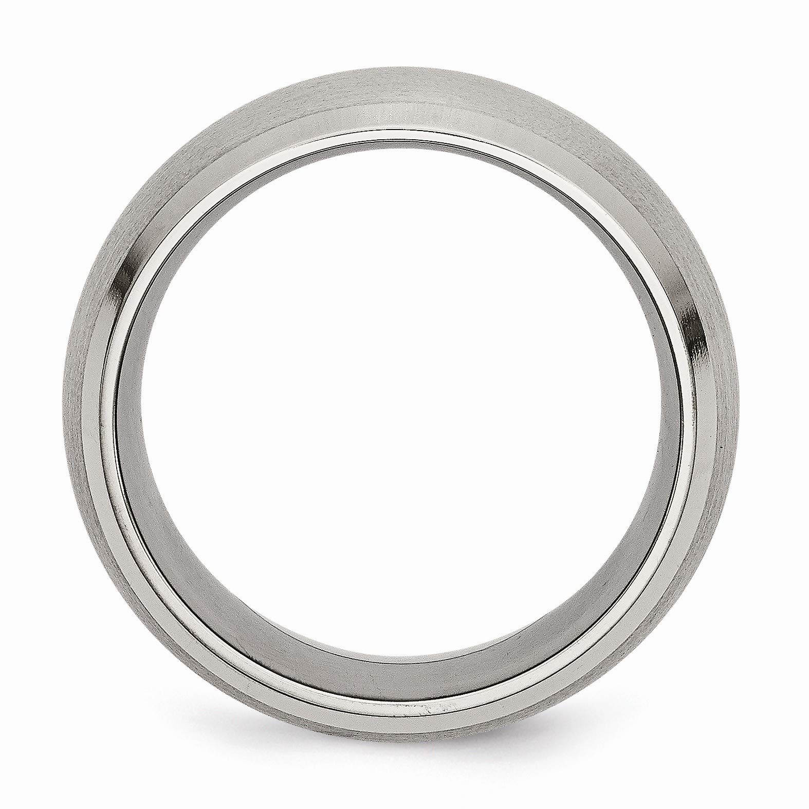 Black Titanium Wedding Band - 10mm Comfort Fit Ring with Satin & Polished Beveled Edge - Perfect for Men's Engagement, Anniversary, and Everyday Wear