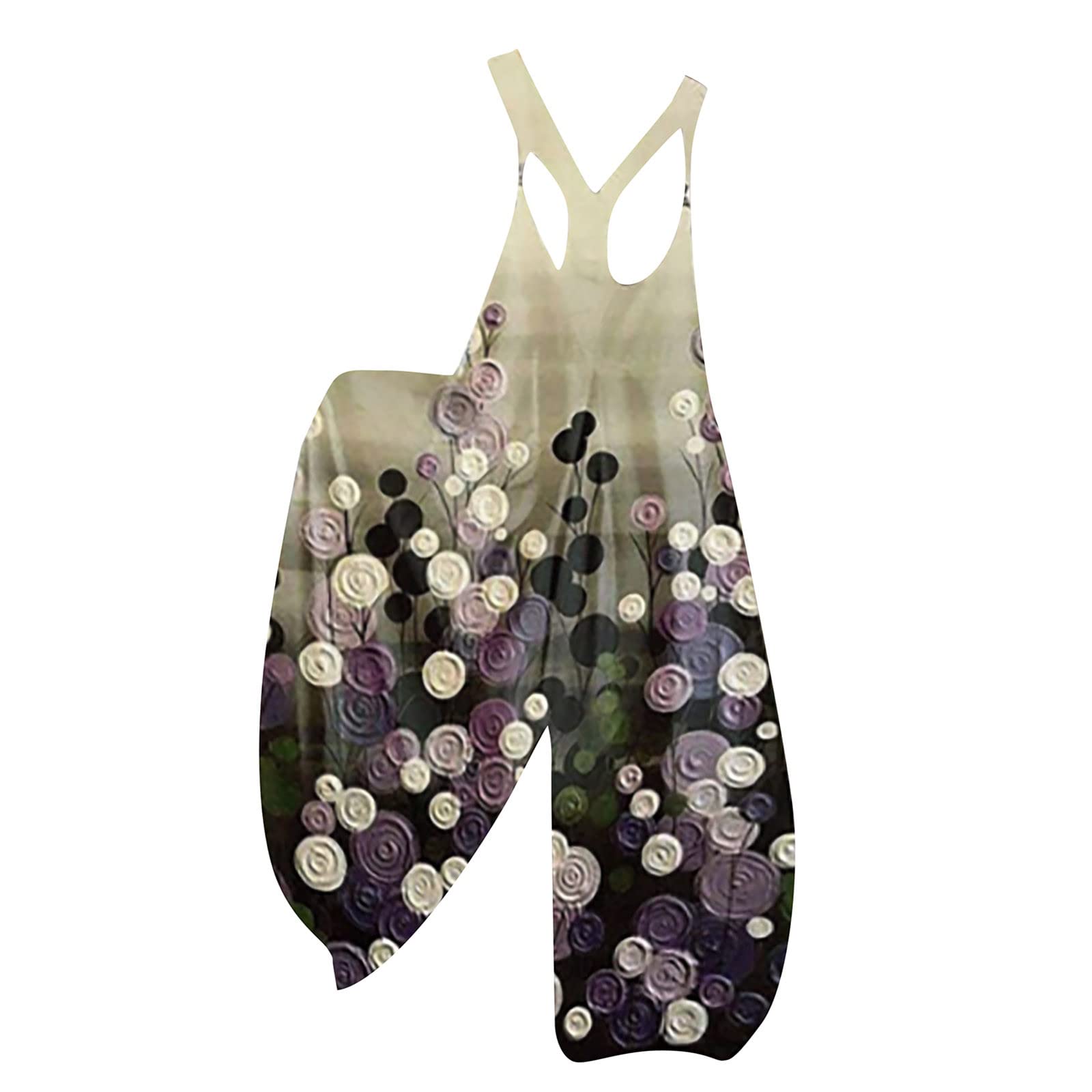 2022 Winter Skull Print Women's Overalls - Warm Cotton Baggy Wide Leg Pants, Loose Fit Romper Jumpsuit with Bib | Casual Outfit, Streetwear Fashion, Halloween Costume, Party Wear