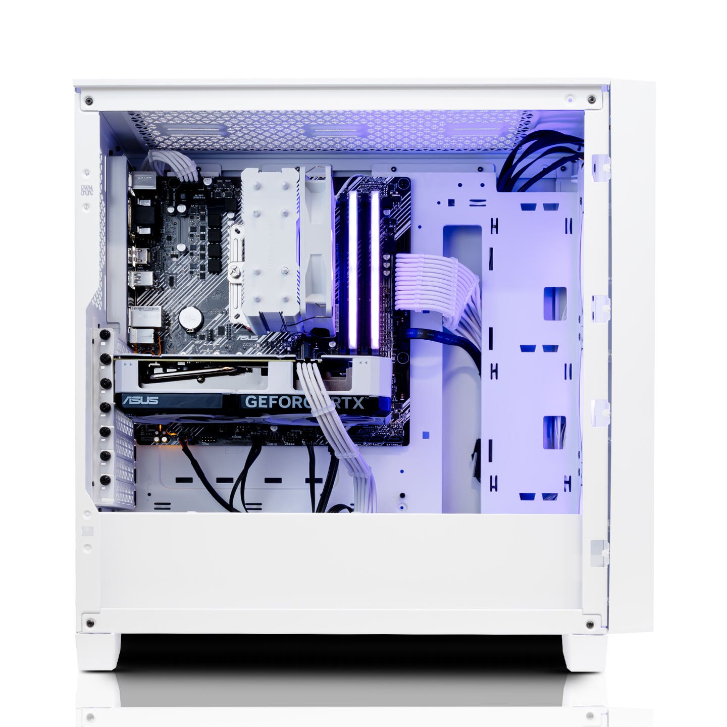 3000D RGB White Gaming PC - AMD Ryzen 5 5500, NVIDIA RTX 3060 12GB, 27