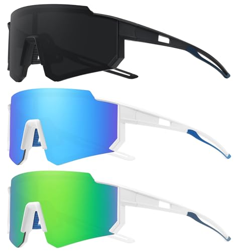 3pack Matte Black/Gray+white/Green+white/Blue