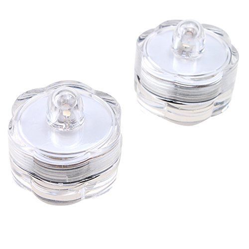 Waterproof Submersible LED Tea Lights - 100 Pack White Flameless Candles for Wedding Decor, Special Events, Party Centerpieces & Home Ambiance Lighting