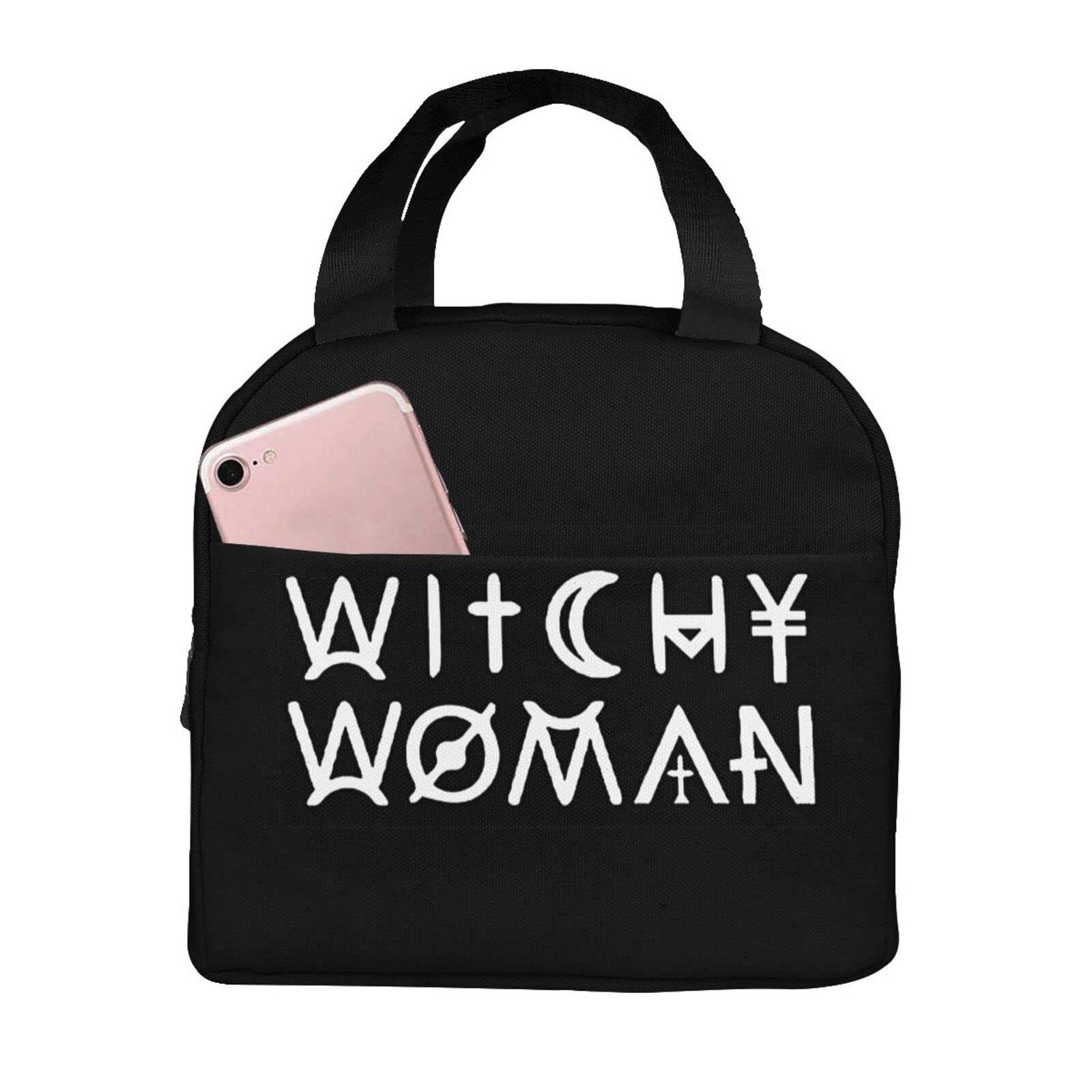 SHAMZBEST Wicca Paganism Witchcraft Lunch Bags for Men, Women & Kids - Durable Insulated Lunch Box Tote Bag for Work, School & Picnics - Perfect for Witches, Pagans & Spiritual Practitioners