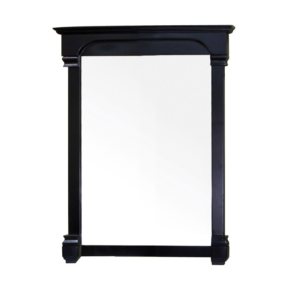 36-Inch Solid Wood Framed Wall Mirror in Espresso - Elegant Full-Length Mirror for Bedroom, Living Room, or Entryway Decor