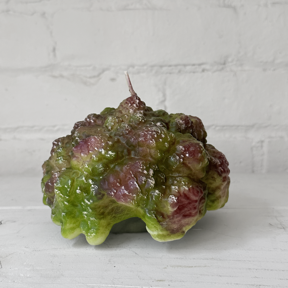 Dark Green Cabbage-Shaped Soy Wax Candle - Eco-Friendly Home Decor & Aromatherapy for Relaxation