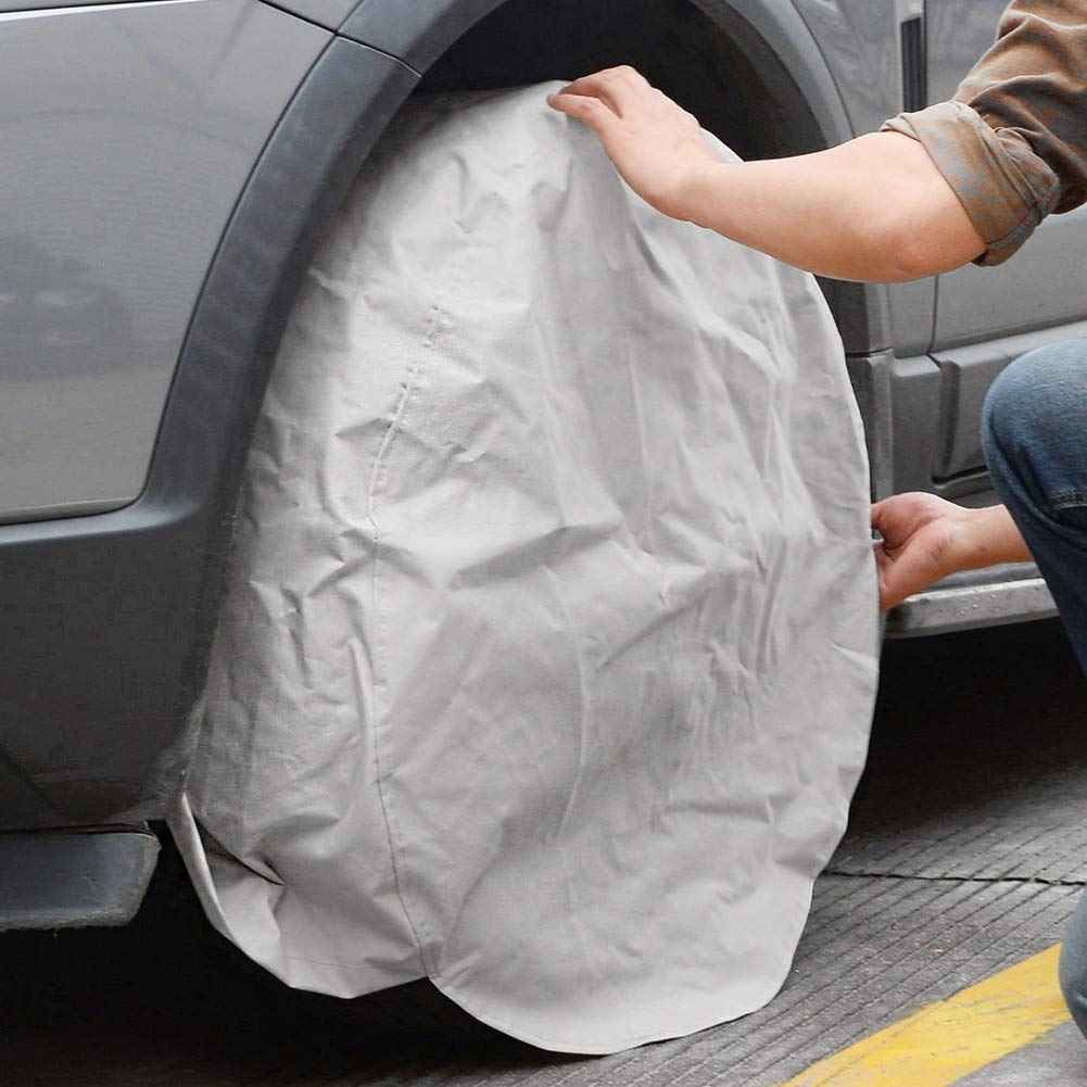 RV Wheel & Tire Cover - Universal Fit for 27 to 29 Inch Tires | Heavy Duty Weatherproof Protection | Perfect for Camping, Travel & Outdoor Storage