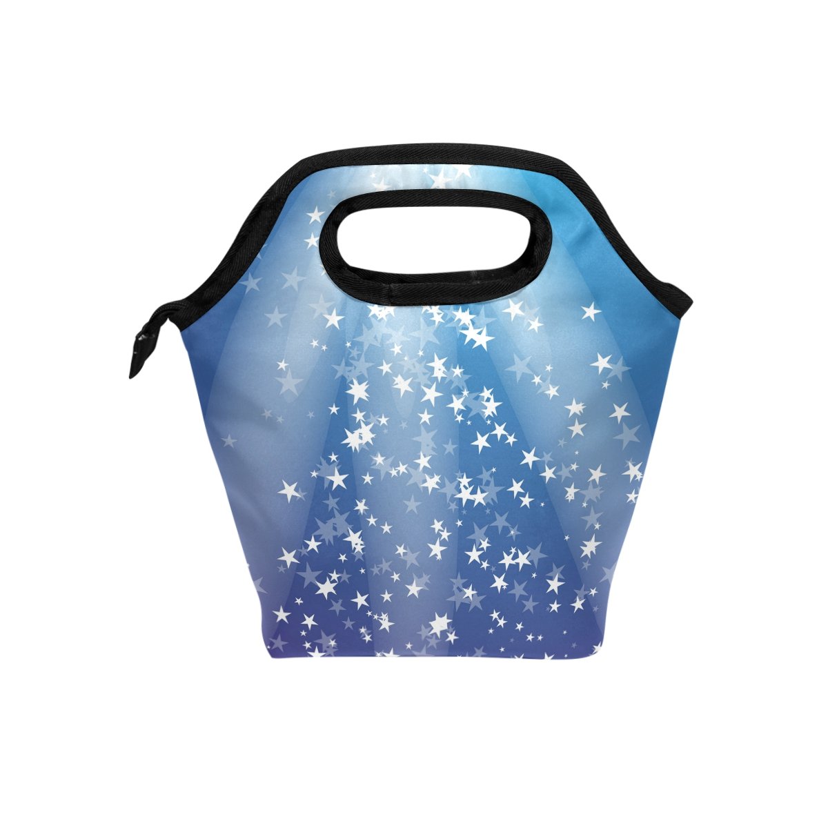 FORMRS Insulated Lunch Bag Cooler Tote for Women & Girls - Leakproof Lunch Organizer for Work, School, Travel & Outdoor Picnics | Stylish Flash Stars Design for Adults & Teens