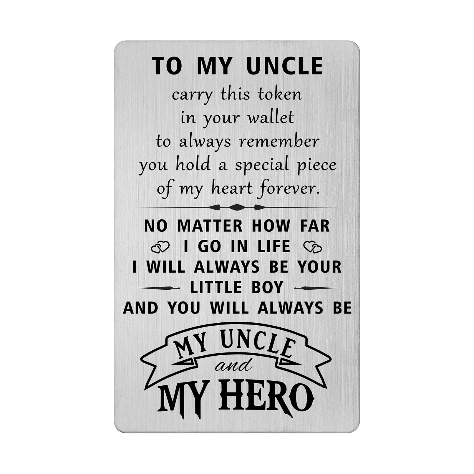 HYHYDHP Uncle Father's Day Cards from Nephew - Thoughtful Thank You Gifts for Uncle, Birthday & Christmas Present Ideas | Perfect for Special Occasions & Family Celebrations