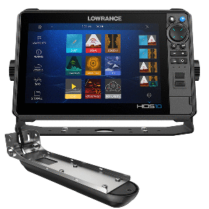 Lowrance HDS PRO 10 Fish Finder with C-MAP DISCOVER OnBoard & Active Imaging HD - Marine GPS Chartplotter for Boating and Fishing Navigation
