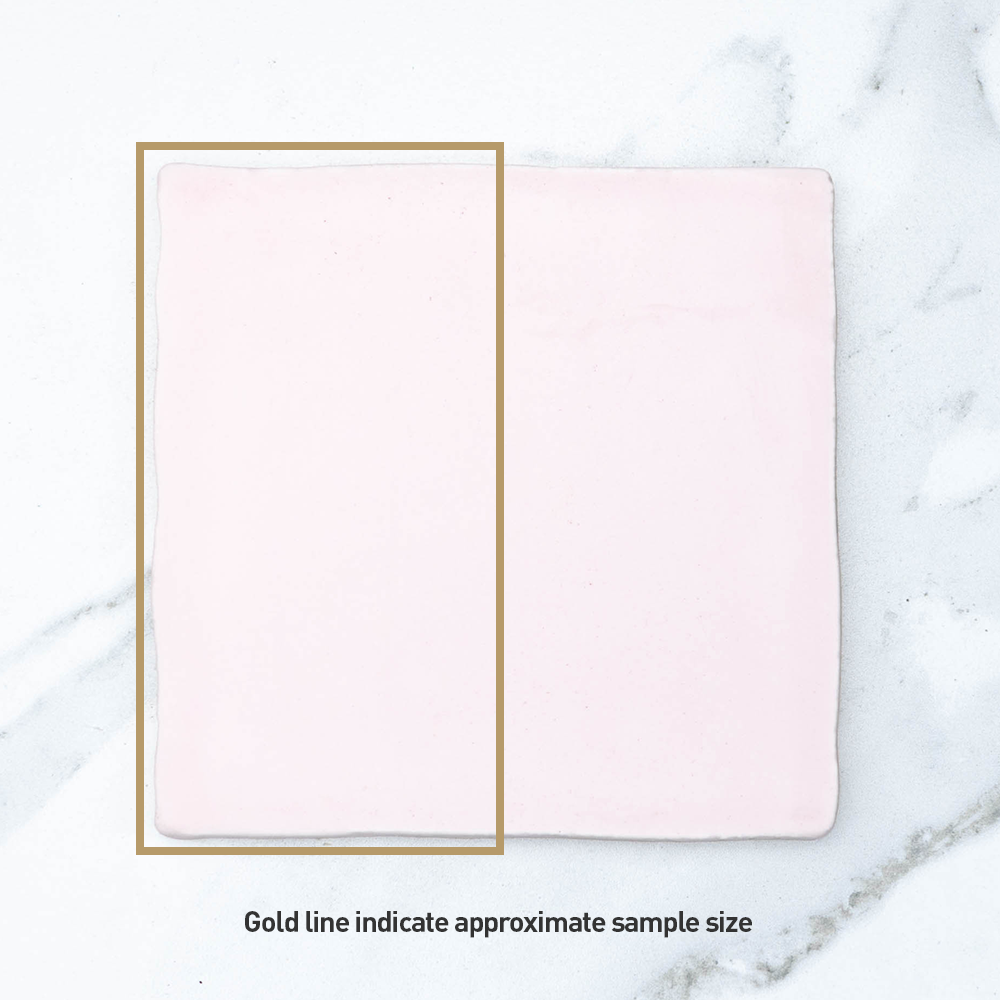 Soft Pink 100x100mm Matte Subway Tile - Premium Ceramic Wall & Backsplash Tile for Kitchen, Bathroom, Shower, and Home Decor