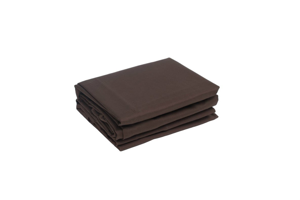 Premium Highland Feather Versailles-Sateen Pillow Sham - King Size, Chocolate Brown - Luxury Bedding for Master Bedrooms & Guest Rooms