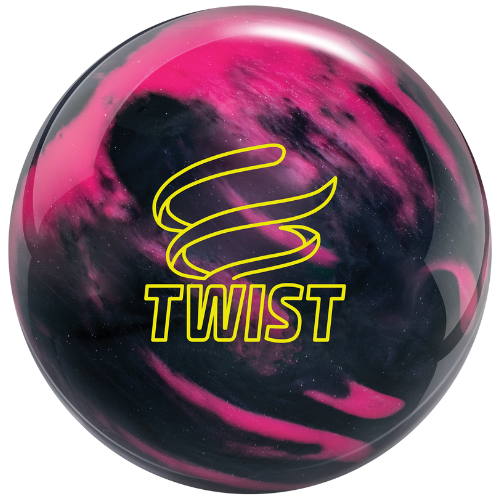 Brunswick Twist Pink and Black Bowling Ball for Adults - Perfect for League Play, Practice, and Casual Bowling | High Performance Reactive Resin Coverstock
