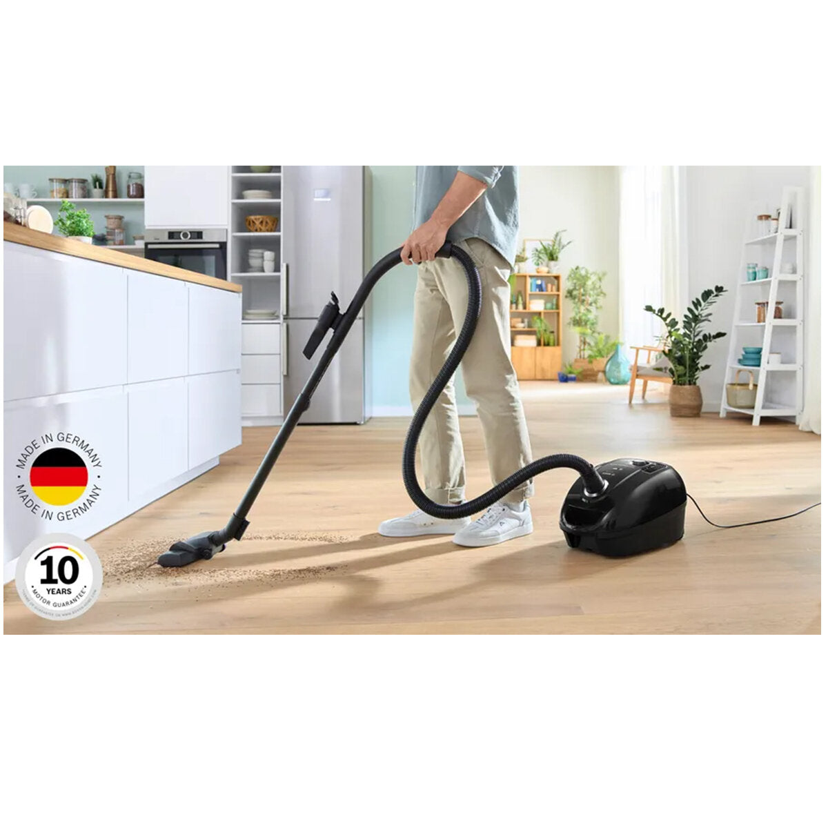 Bosch Series 4 BGL38BA3AU Bagged Vacuum Cleaner - Powerful 1200W Suction, HEPA Filtration, Quiet Operation - Ideal for Home Cleaning, Pet Hair Removal & Allergen Reduction