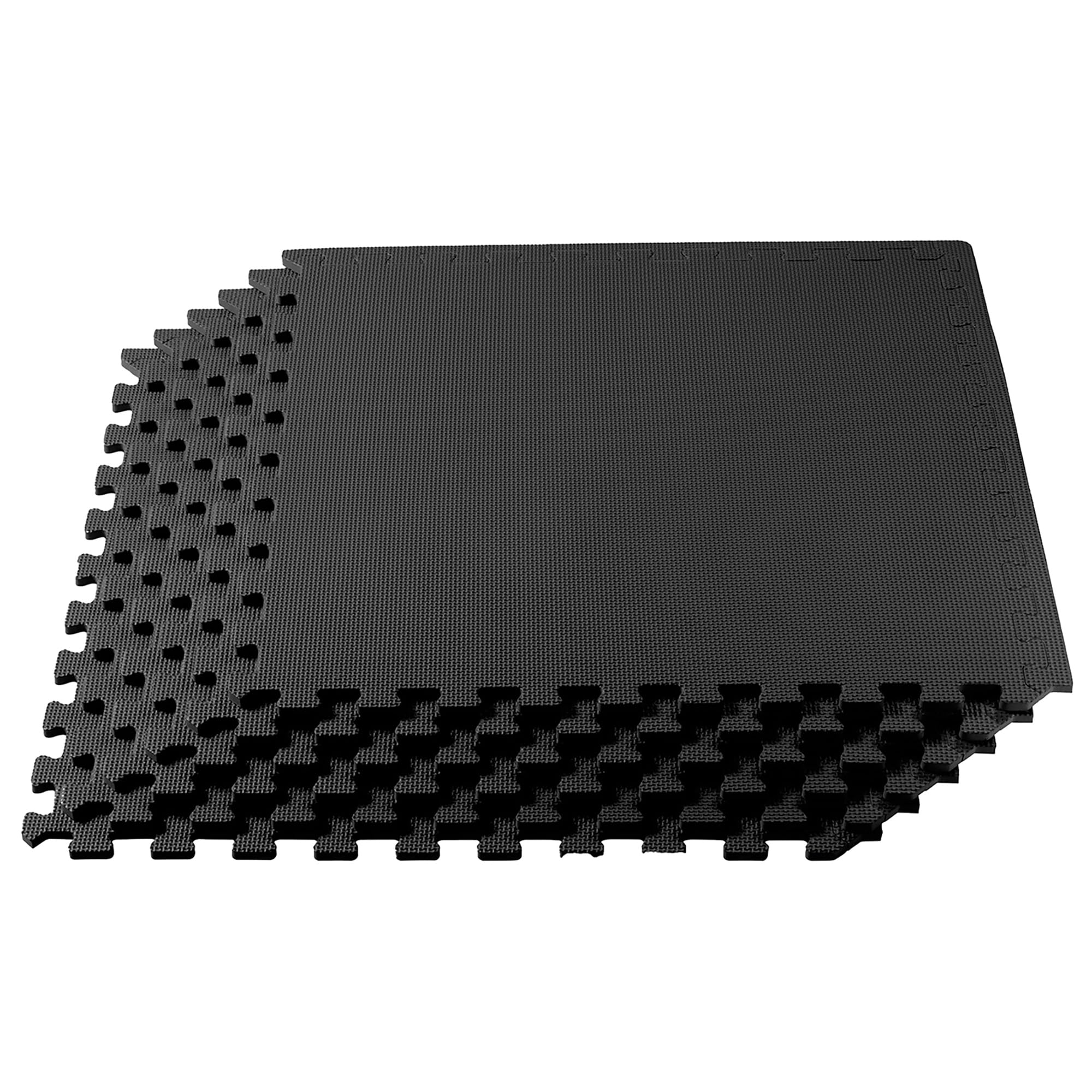 1/2 Inch Thick EVA Foam Interlocking Floor Tiles - Non-Slip Gym Mats for Home Workouts, Kids Playroom & Yoga Studio - Durable Multi-Purpose Exercise Mats for Fitness, Play Areas & Home Gym Flooring