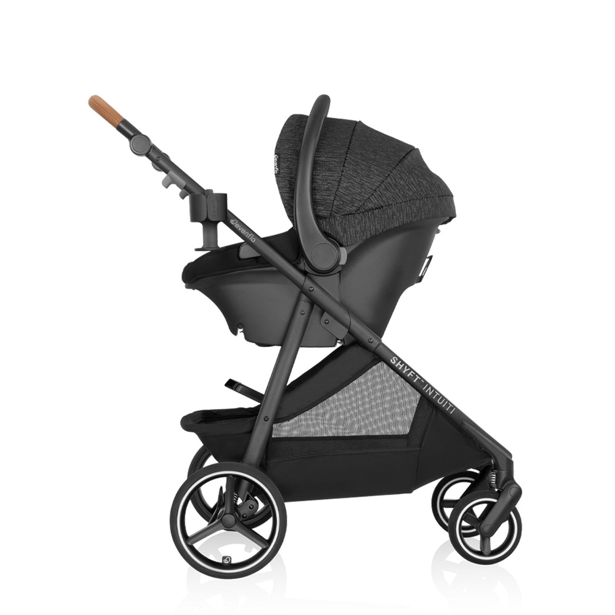 Evenflo Shyft Intuiti Travel System - Lightweight Stroller & Infant Car Seat Combo for Newborns to Toddlers | Perfect for Air Travel, Shopping & Family Outings