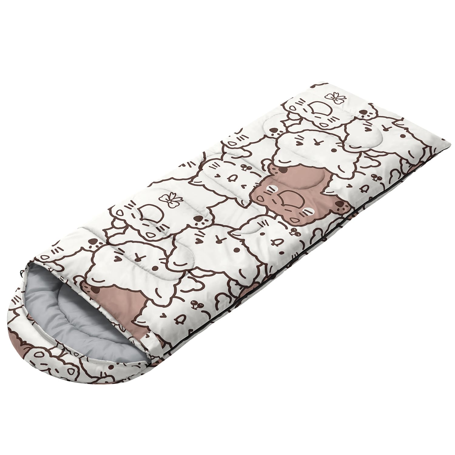 CVHOUSE 3 Season Lightweight Waterproof Sleeping Bag for Adults & Kids - Warm & Cool Weather Camping Gear for Travel, Hiking, and Outdoor Adventures