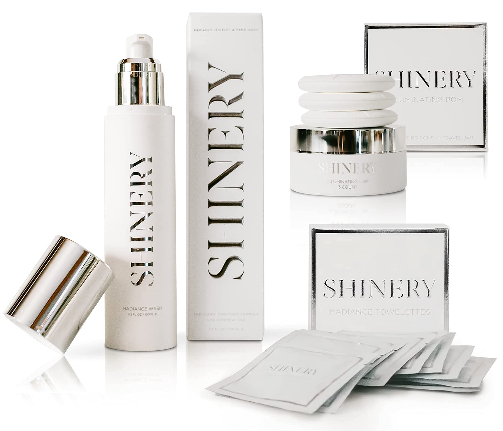 Radiance Jewelry Cleaning Kit - 3 Pack Illuminating Polish Solution & 10 Pack Premium Cleaning Cloths - Gentle Cleaner for Rings, Necklaces, Earrings & Watches - Perfect for Daily Shine Maintenance & Travel Jewelry Care