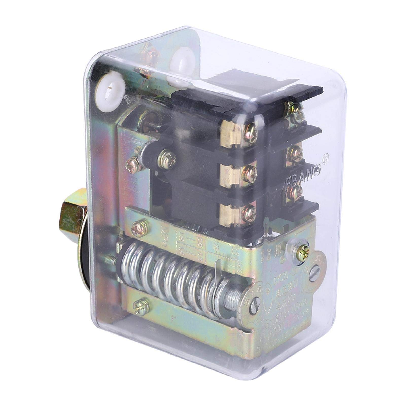 380V 8KG GYD20 Three-Phase Air Compressor Pressure Switch Control with Manual Valve & Transparent Cover - Ideal for Industrial Air Systems, Pneumatic Tools, and Workshop Applications