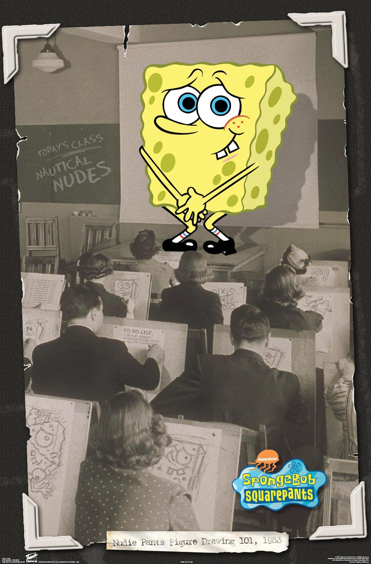 Trends International Nickelodeon SpongeBob SquarePants Wall Poster - 22.375 x 34 Inches, Premium Unframed Classroom Decor, Kids Room & Dorm Decoration
